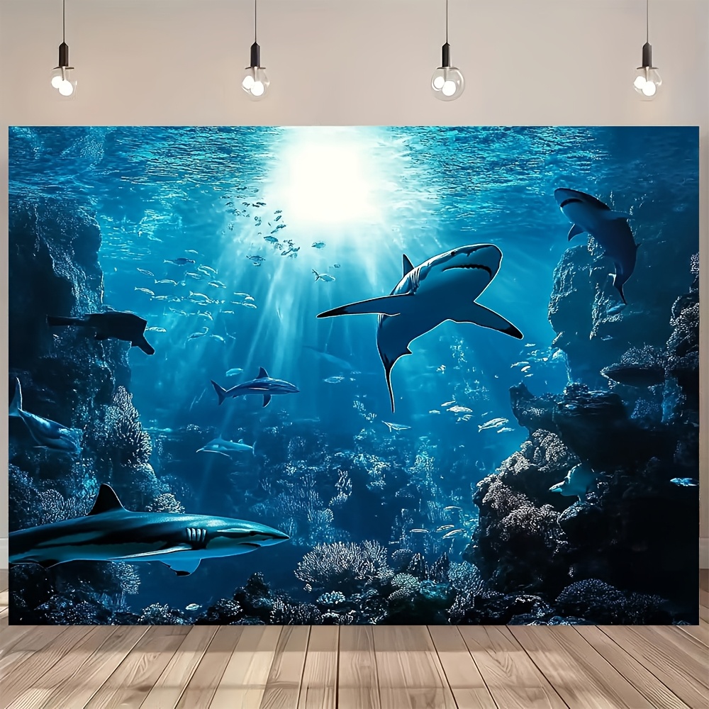Marine Aquarium - Majestetyczny gobelin ścienny z motywem głębinowego