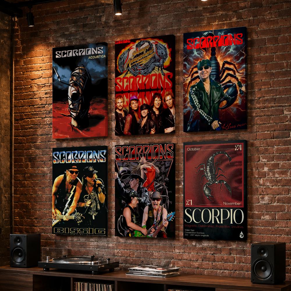 Live Rock - S-Scorpions – obraz na drewnianej ramie