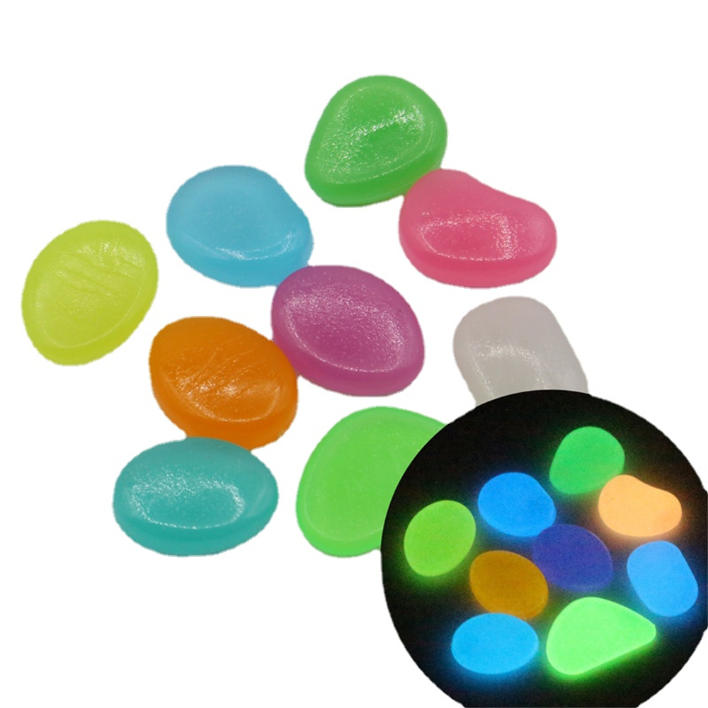 Ocean Aquarium - 50 sztuk świecący kamień fluorescencyjny żwir