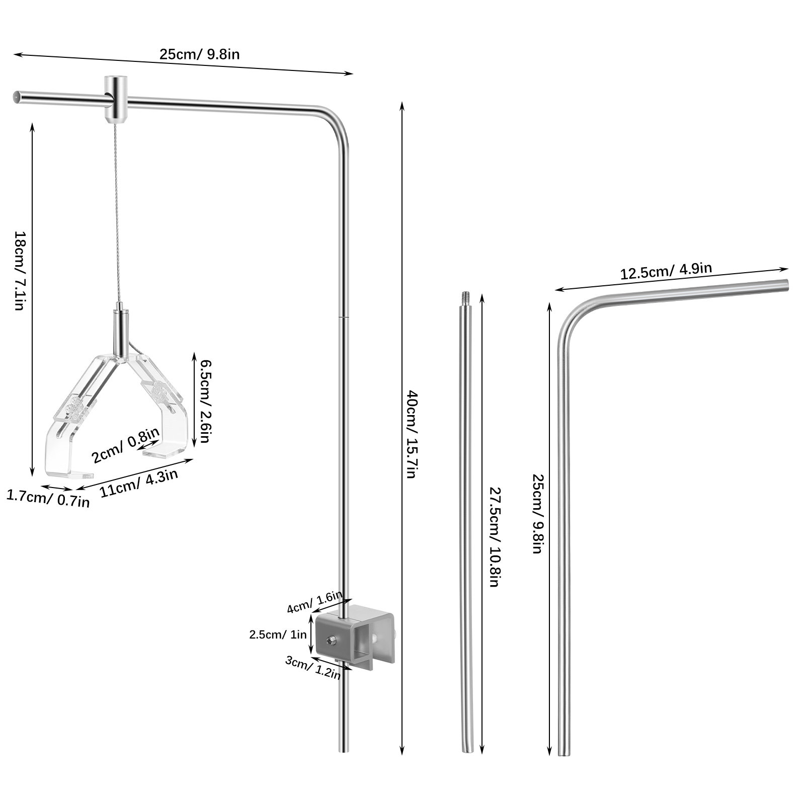 2 szt. Uchwyty do lamp akwario – Aquarium Marine Lights recenzja i cena