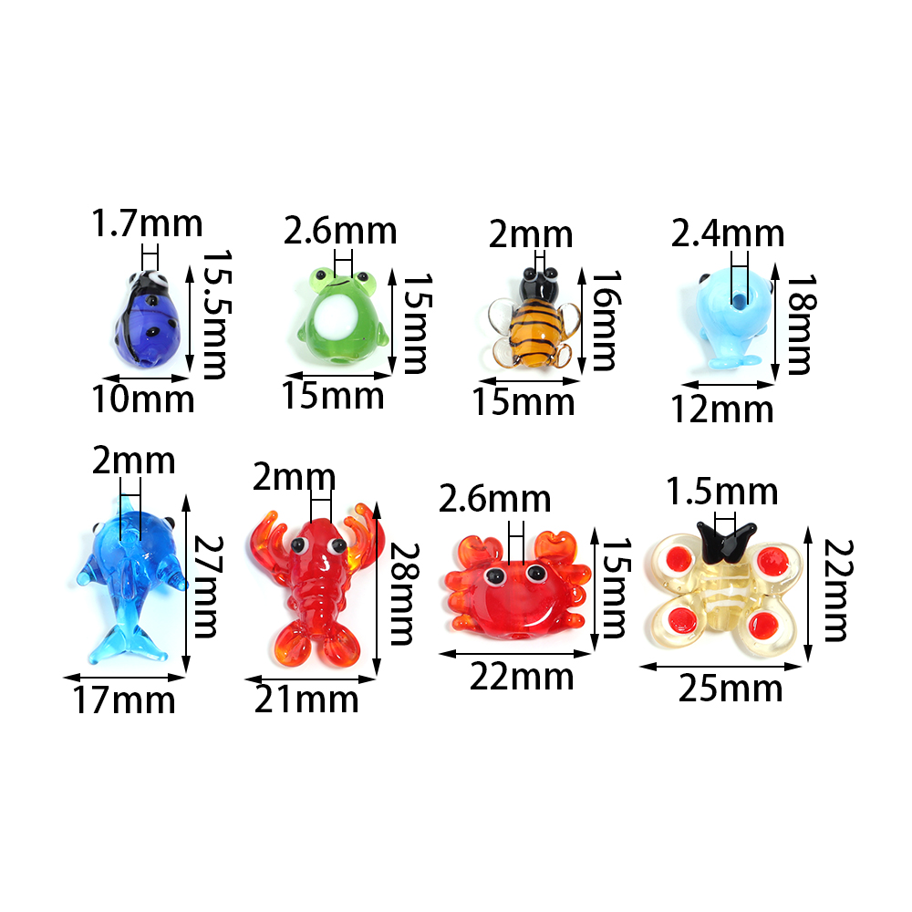 2Pcs Szklany wisiorek Zwierzęt – Marine Aquarium recenzja i cena