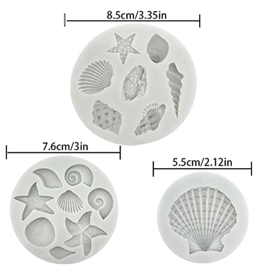 3 szt. Silikonowe formy do fon – Marine Coral recenzja i cena