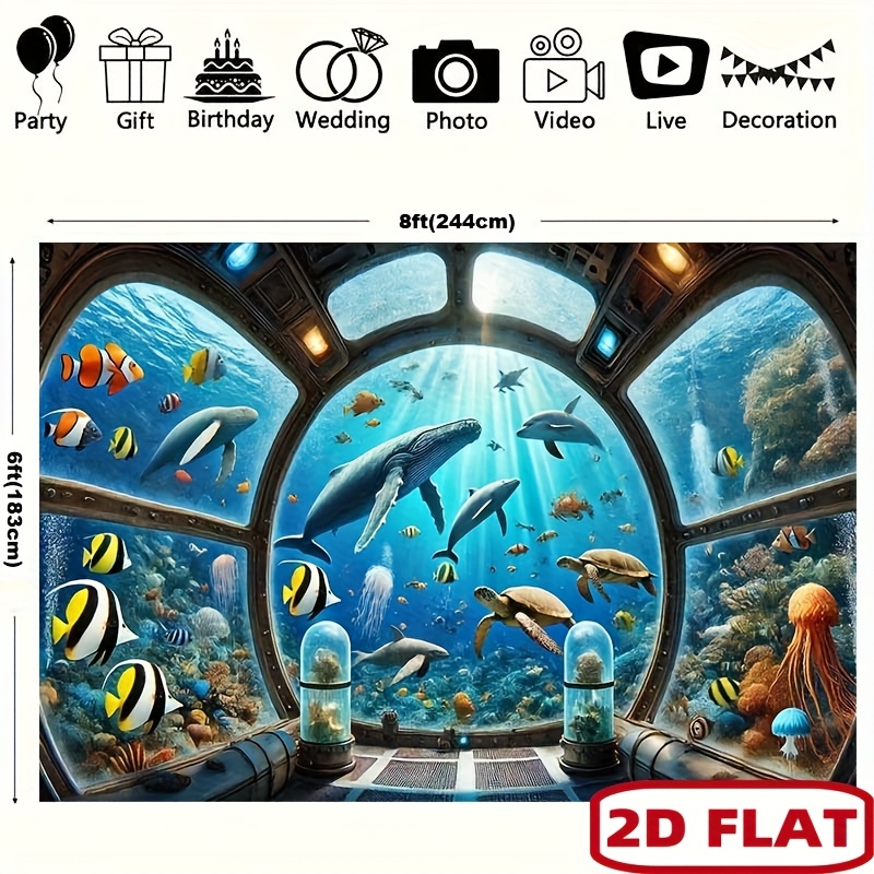 Podwodne okno łodzi podwodnej, – Ocean Aquarium recenzja i cena