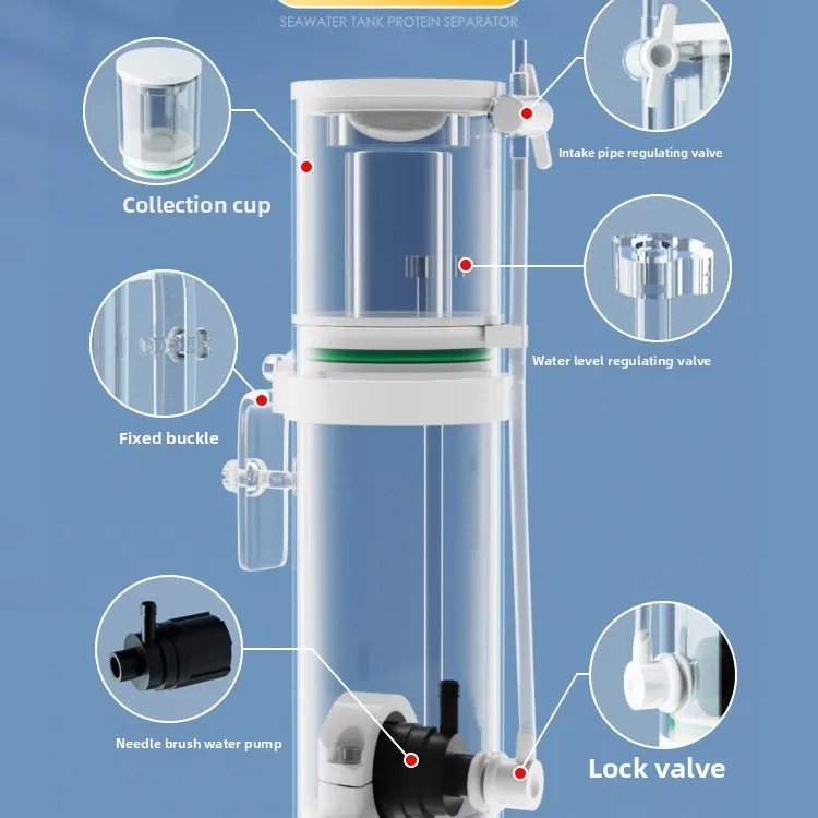 110V-240V Nowy Mini Separator  – Reef Tank Filter recenzja i cena