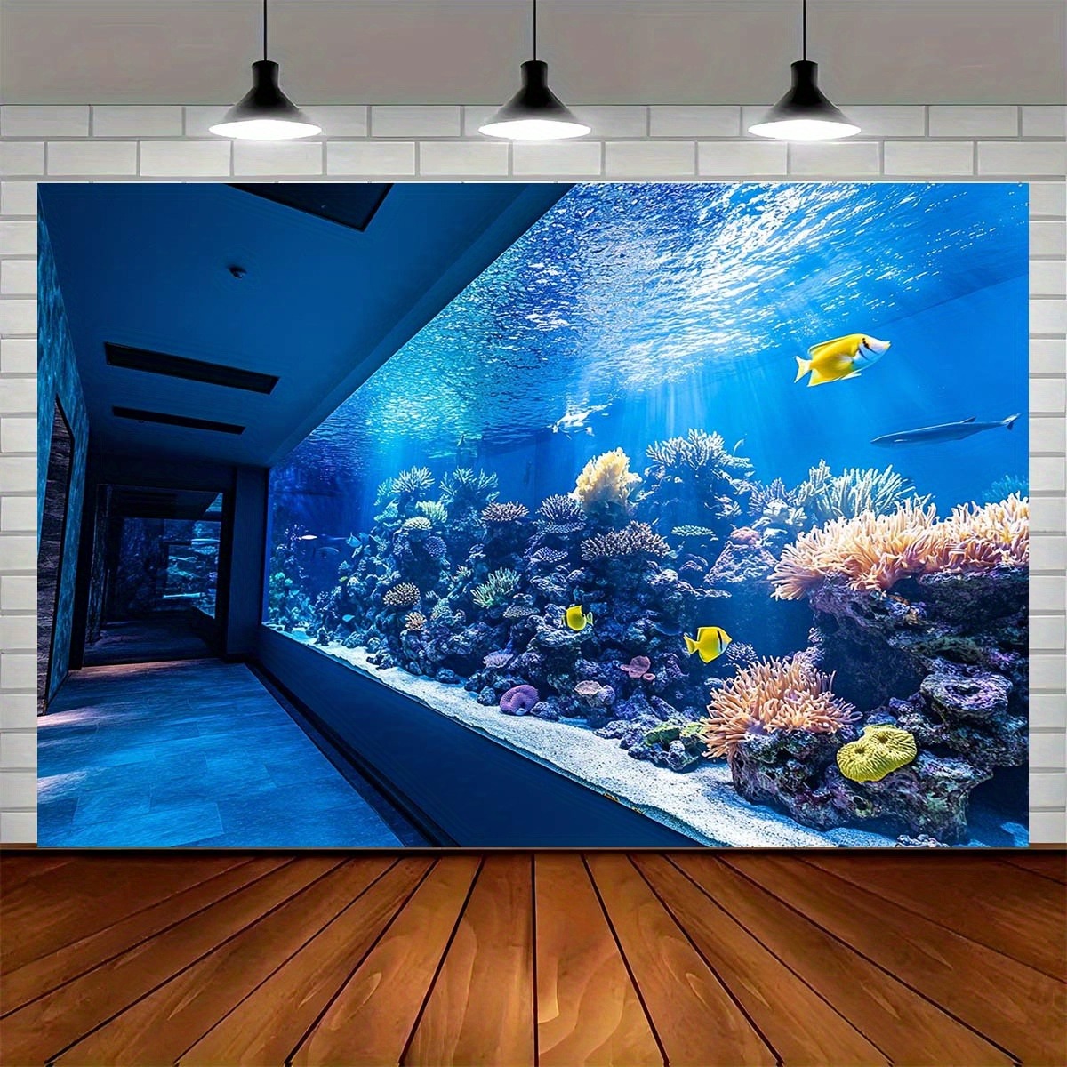 Żywa gobelina z motywem akwari – Reef Aquarium recenzja i cena