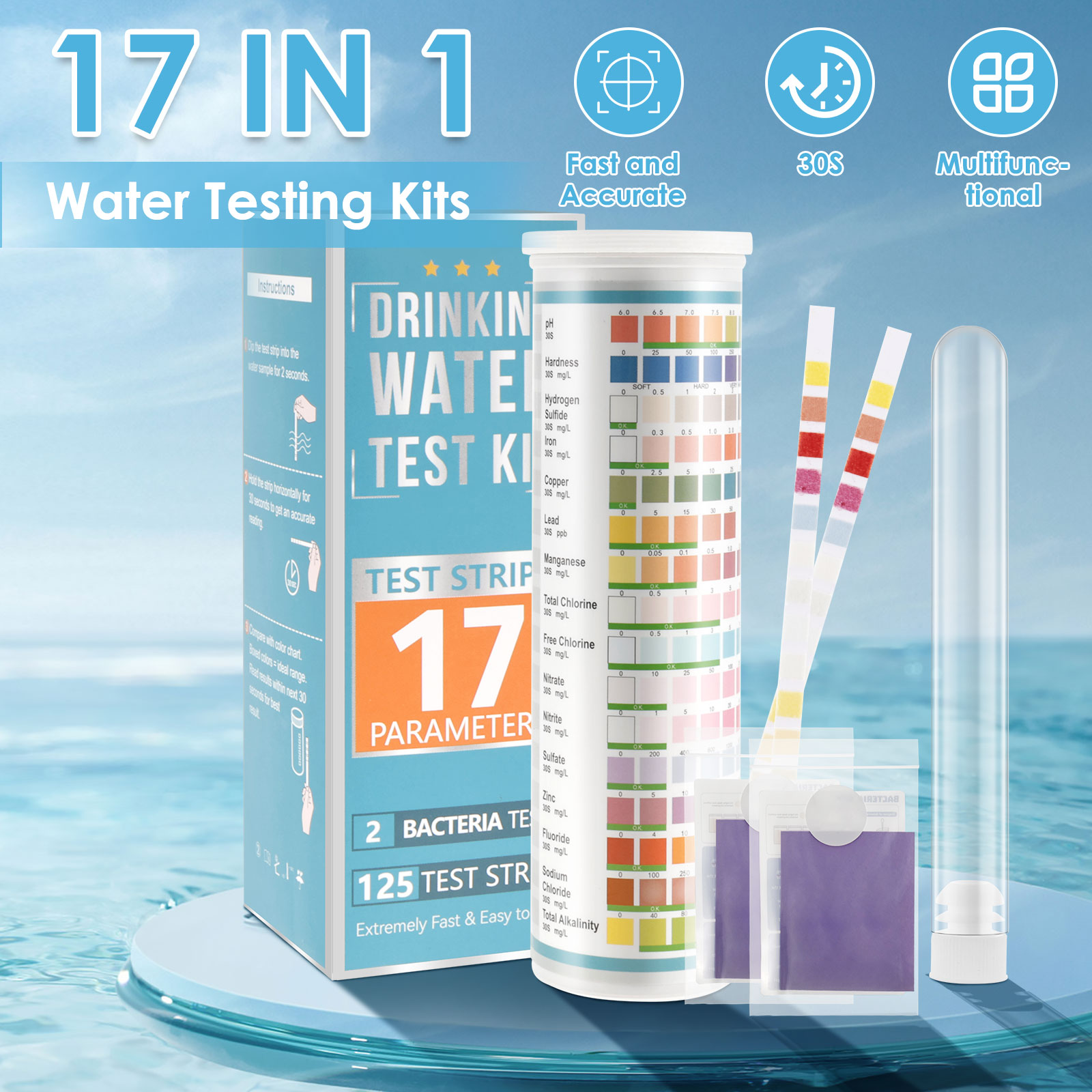 5-17 w 1 Paski testowe do akwa – Saltwater Tank recenzja i cena